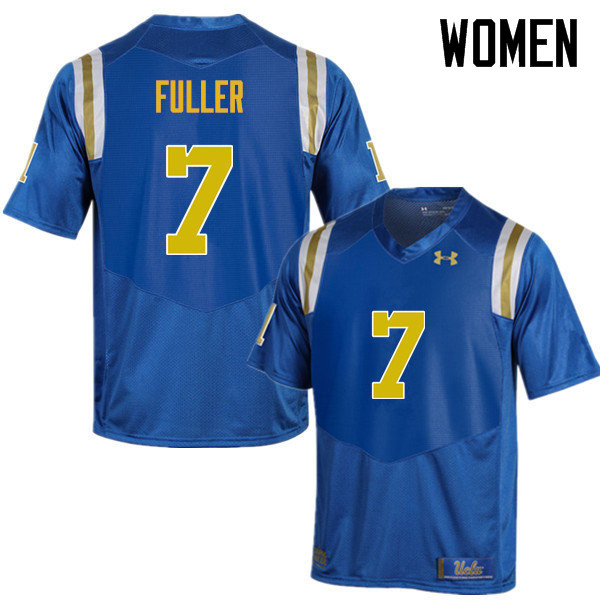 Women #7 Devin Fuller UCLA Bruins Under Armour College Football Jerseys Sale-Blue